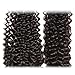 UNice Hair Brazilian Virgin Curly Hair with Free Part Lace Closure Unprocessed Virgin Brazilian Human Hair Extensions Natural Color (18 20 22+16 Free Part)