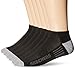 Skechers Men's 6 Pack Half Cushion Low Cut Socks, Grey/Black, Sock Size: 10-13/Shoe Size:9-11