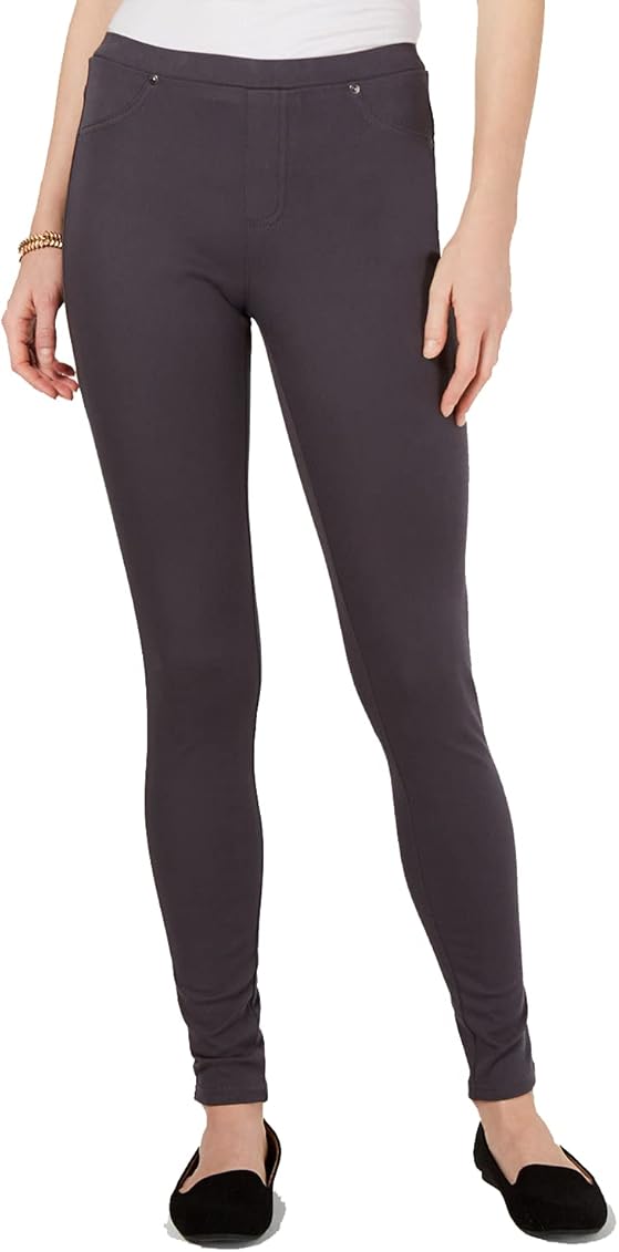 Style u0026 Co. Women's Twill Pull-On Leggings (Dark Coal, Small) at Amazon  Women's Clothing store