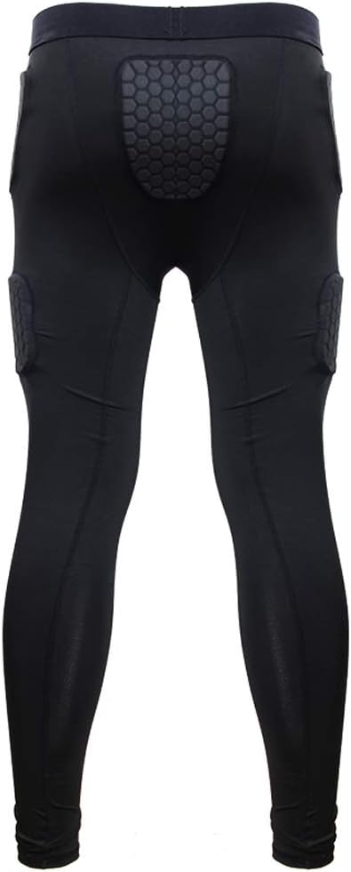 Men’s Padded Compression Pants Athletic Leggings Protective Tight with 7 Pad Football Grigle Hip Thigh Knee Protector : Sports & Outdoors