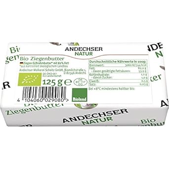 Andechser Natur Bio AN Bio Ziegenbutter (6 x 125 gr)