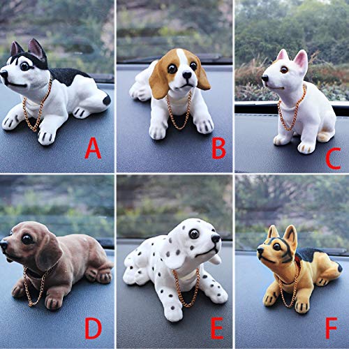 Putars Car Doll Car Accessories Cute Creative Dog Ornaments Doll Toy Car Accessories Dashboard for Car Interior Decoration Shaking Head Toy Kid's Gift Car Interior Decorations