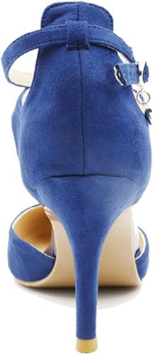 Sandale Femme Bout Ferme Escarpin Mariage Soiree Salome Chaussure Talon Haut Boucle Laniere Elegant Bleu Clair 40 Amazon Fr Chaussures Et Sacs