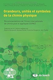 Grandeurs, unités et symboles de la chimie physique
