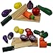 Wooden Cutting Food Toys for Toddlers - Fruit Vegetable Pretend Play Children Kid Educational Toy by NimNik