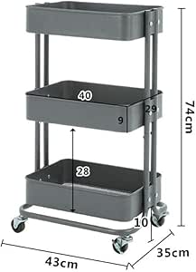 estante cocina Estante de cocina organizador de cocina Carro móvil