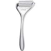 ctriovk Acupuncture Massage Roller, Stainless Steel, Portable Manual Roller for Whole Body Pain Relief, Puffiness Reduce and Muscle Relaxation Massage