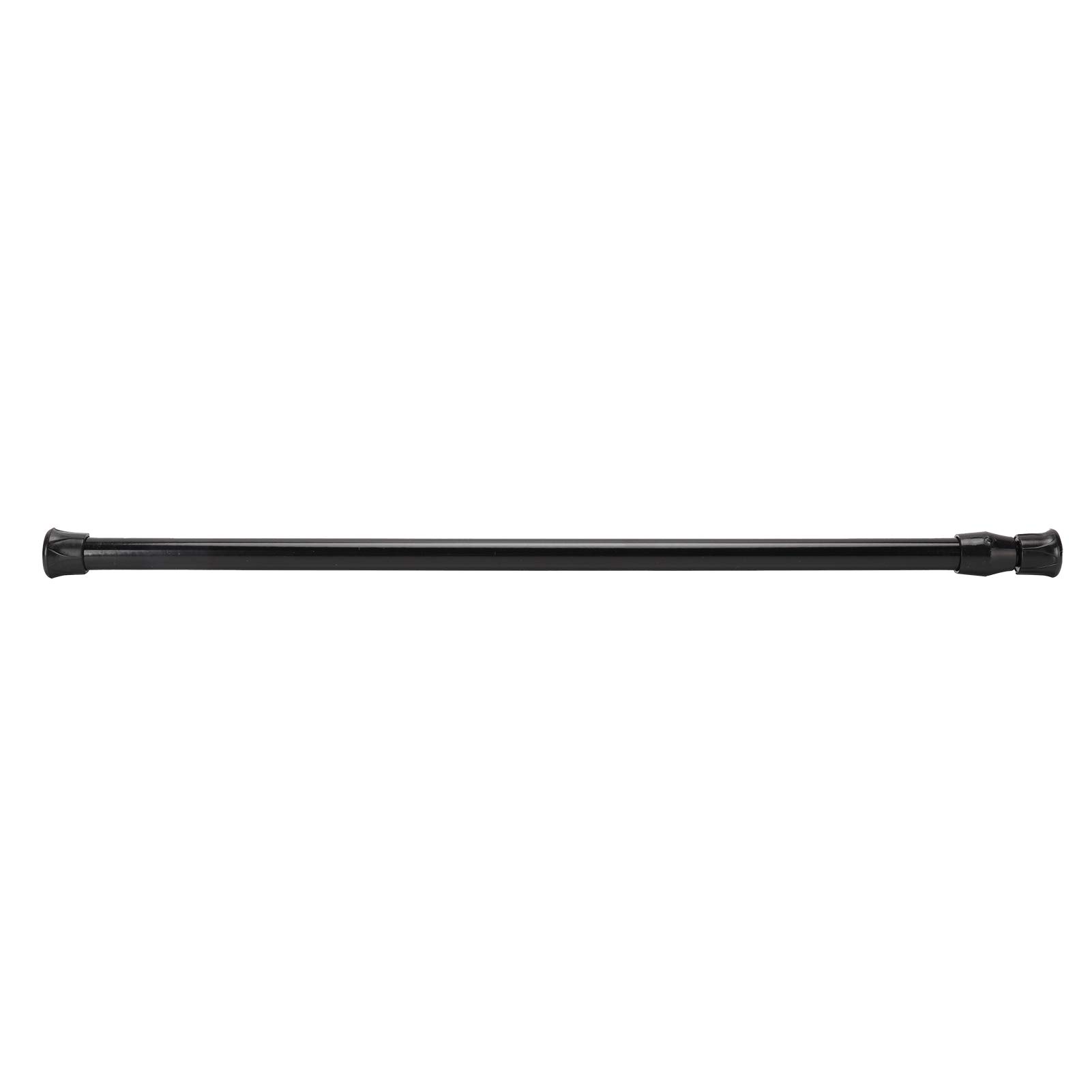 Yctze Curtain Extension Rod Spring Tension Window Curtain Rods Adjustable Tension Curtain Rods Black Telescopic Curtain Rod for Kitchen Bathroom Wardrobe Utensil Thin Rod (40-70cm)
