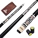 CUESOUL 58 Inch 2-Piece Maple Billiard Stick Pool Cue 19oz/21oz,11.5mm/13mm Tip[Weight Adjustable]