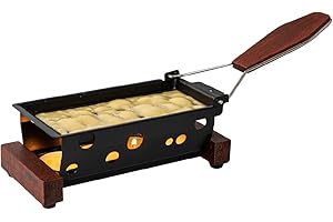 Boska Raclette Grilling Set - Partyclette To Go Vienna Set - Suitable for Cheese, Meat, Fish, and Vegetables - Portable Non-Stick - Dishwasher Safe Wedding Registry Items