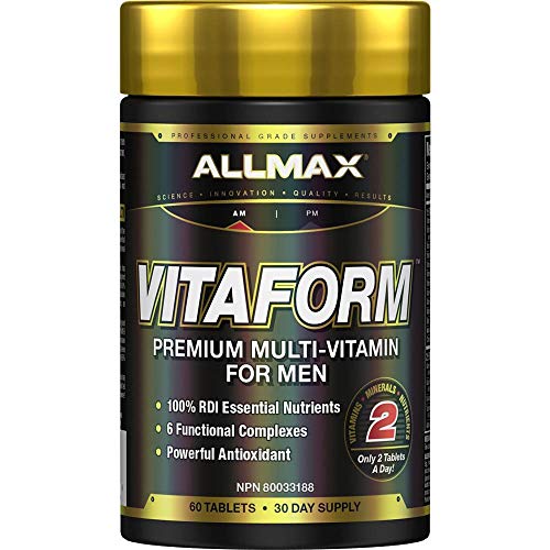 Allmax Nutrition - VITAFORM - Premium - Performance Multi-Vitamin for Men - 30-day Supply - 60 Count