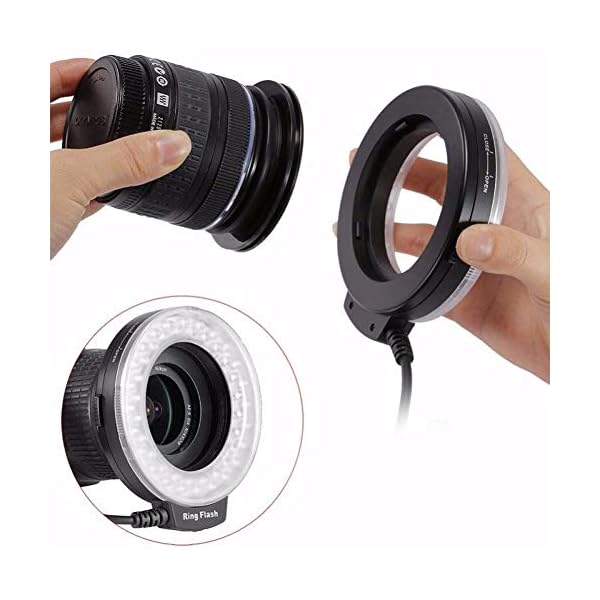 HAOXUAN Kamera-Ringlicht RF-550 Mit 48 Makro-LED-Ringblitzen, Geeignet Für Sony-, Nikon-, Canon-, Olympus-, DSLR… – Bild 8