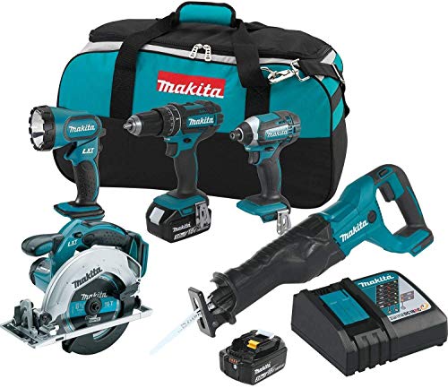 Makita XT505 18V LXT Lithium-Ion Cordless 5-Pc. Combo Kit (3.0Ah) - //coolthings.us