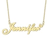 Jennifer Personalized Name Necklaces 18K Gold
