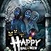 Yuboa Halloween Mask LED Light Up Masks Purge for Festival Party Cosplay, Scary Glowing Mask for Men Women Blue