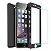 iPhone 6 Case, iPhone 6s Case, Jaorty 360 Full Body Protection Hard Slim Case Coated Non Slip Matte Surface + Tempered Glass Screen Protector for Apple iPhone 6s / 6 (4.7-inch) - Black