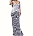 shekiss Women's Casual Sexy Summer Sleeveless Striped Bodycon Bandage Club Long Maxi Dress With Plus Size Floor Length,Purple,Medium