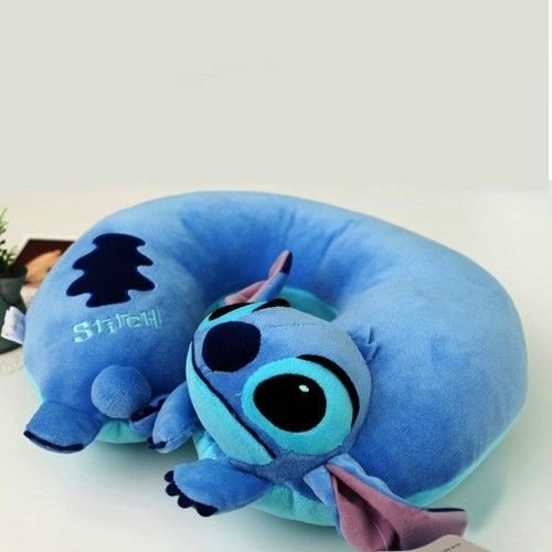 Bnwt Soft Stitch Plush Travel U Shaped Neck Pillow Car Cushion Toy Lilo