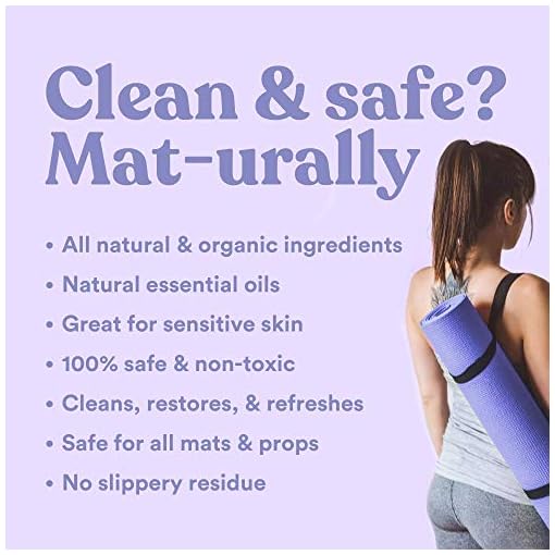 ASUTRA Natural & Organic Yoga Mat Cleaner (Peaceful Lavender Aroma), 4 fl oz | Safe for All Mats & No Slippery Residue… - Image 6
