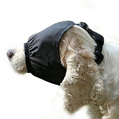 okdeals Dog muzzle,Calming Dog Eye Mask,Multifunctional Pet Anxiety Collar Mask for Medical,Cosmetology,Carsickness,Anxious Medium - Thumbnail 5