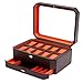 WOLF Windsor 10 Piece Watch Box with Drawer