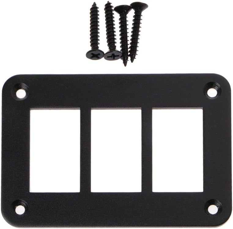 Bottone Aluminum Rocker Switch Panel 3 Way Housing Holder