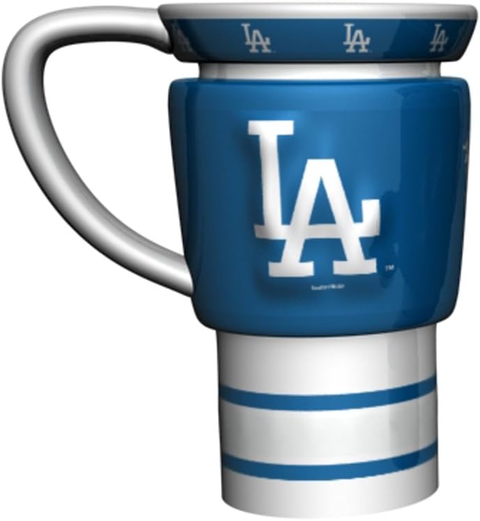 Amazon Com Mlb Los Angeles Dodgers Boelter 16 Ounce Sculpted Travel Mug Sports Outdoors