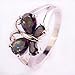 Psiroy 925 Sterling Silver Plated Created Rainbow Topaz Filled Butterfly Ring Size 8