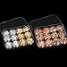 Blulu 24 Boxes Foil Nail Chip Glitter Nail Foil Paillette Nail for Nail Art Design Decoration (Color Set 1)