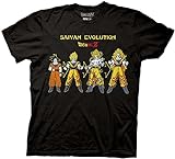 Ripple Junction Dragon Ball Z Goku Saiyan Evolution Adult T-Shirt