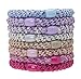 L. Erickson Grab & Go Pony - Bloom - 8 Pack Ponytail Holder Hair Ties