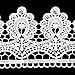 Yontree Floral Venise Lace Applique Sewing Trim Bridal Wedding Applique White 2 Yards
