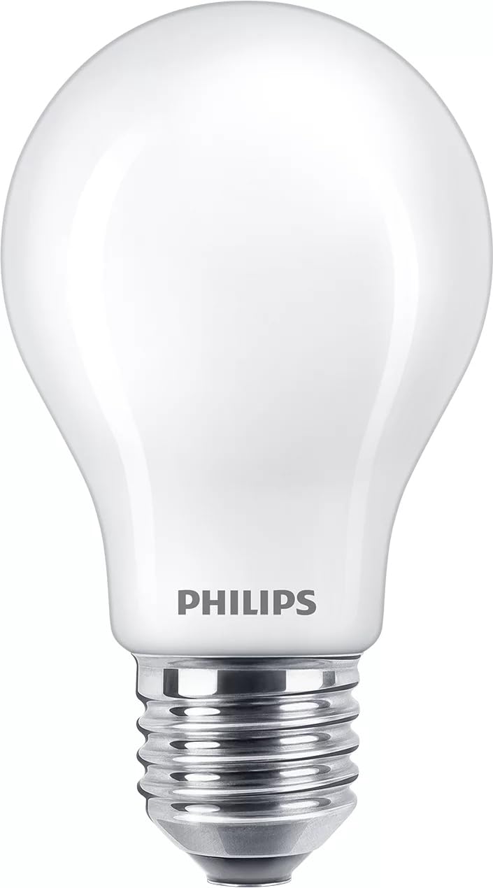 Philips LED Premium Frosted Light Bulb [E27 Edison Screw] 7W - 60W Equivalent, Warm White (2700K), Non-Dimmable