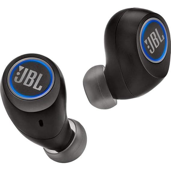 JBL Free X In Ear Bluetooth Kopfhörer in Schwarz – Wireless Headphones mit smarter Ladestation – Musik Streaming bis zu 24 St