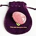 Polar Jade Rose Quartz Yoni Egg, Undrilled, L, M or S Size, Pink Love Stone, for Women for Strengthening Pelvic Floor Muscles and for Countering Stress Adult Urinary Incontinence (Medium Size)