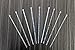 Royer Round Top Stir Sticks, Swizzle Sticks, Drink Stirrers for Holidays, Christmas, Weddings, Parties - Crystal With Silver Glitter, 6 Inch, Set of 48 - Made In USA