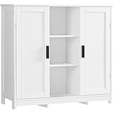 FIONESO Sideboard Buffet Cabinet with 2 Doors & 4 Shelves, Coffee Bar Cabinet, Storage Cabinet for Kitchen, Hallway, Entryway