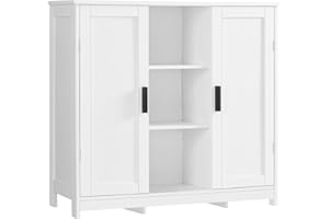 FIONESO Sideboard Buffet Cabinet with 2 Doors & 4 Shelves, Coffee Bar Cabinet, Storage Cabinet for Kitchen, Hallway, Entryway