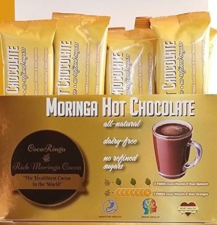 Amazon Com Cocoringa Moringa Hot Chocolate Keto Cacoa With Pre