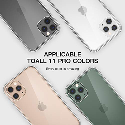 Amuoc iPhone 11 Pro Case, Ultra Slim Cases Hard Back + TPU Bumper Mobile Phone Case Compatible with Apple iPhone 11 Pro Cases Support Wireless Charging - 5.8 inch - Thumbnail 2