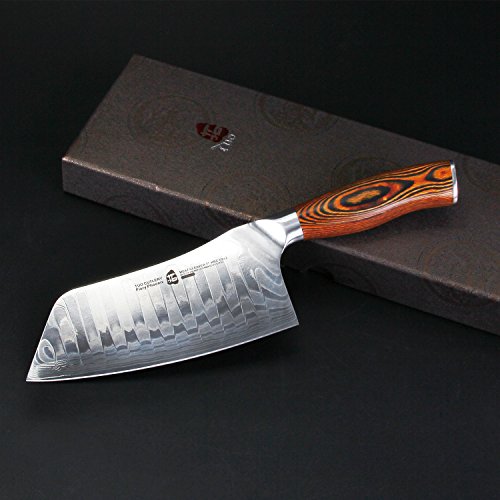 TUO Cutlery Cleaver Knife Japanese AUS10 Damascus Steel Chinese
