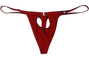 BLESO Mens Sexy Thong Underwear, Naughty Low Rise Open Front Lingerie For Men