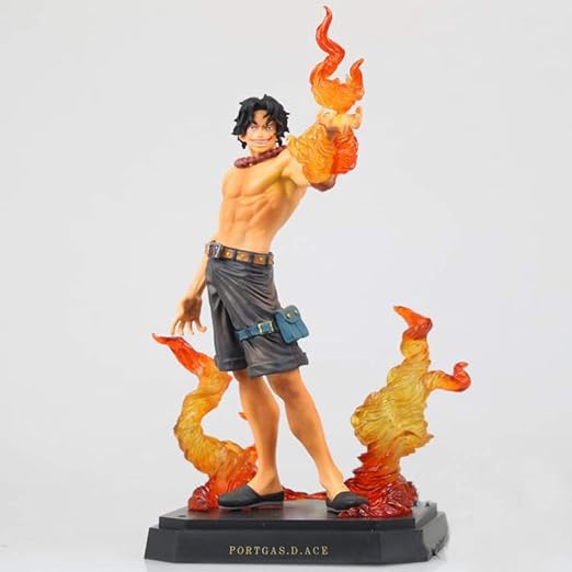 Amazon Co Jp ワンピース玩具像玩具モデル漫画キャラクター燃焼フルーツ能力 火拳エースデスクトップ装飾24センチ Lymy ホーム キッチン