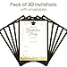 2024 Graduation Party Invitations with Envelopes (30 Pack) - Grad Celebration Announcement Cards for High School or College