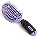NuWay 4Hair NuWay DoubleC U.S. Patented Double Curved/Circular Vented Detangler, Purple, 1 Count