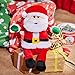 BLUE PANDA Christmas Plush Toy, Santa Stuffed Animal for Kids Gifts (7.5 x 10.7 x 3 in)