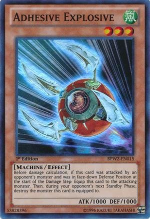 Yu-Gi-Oh! - Adhesive Explosive (BPW2-EN015) - Battle Pack 2: War of the Giants - Round 2 - 1st Edition - Super Rare