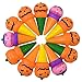 xinlong Halloween Squishies Toys Pumpkin Ice Cream Squishy Ball Decoration Food Shape PU Foam Slow Rising Squeeze Stress Relief Toys (Pumpkin ice Cream)