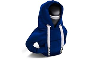 Lecctso Car Shift Knob Hoodie, Fashionable Sweater Hoodie Auto Gear Shift Knob Protector, Universal Car Interior Accessories Funny Car Shift Knob Cover for Car Truck SUV (Blue)