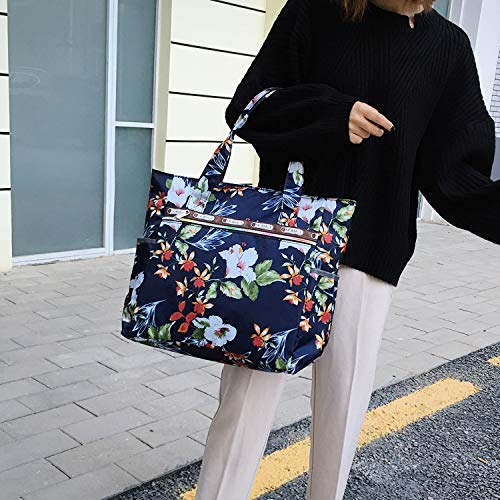 Nylon-Large-Lightweight-Tote-Bag-Shoulder-Bag-for-Gym-Hiking-Picnic-Travel-Beach-Waterproof-Tote-Bags